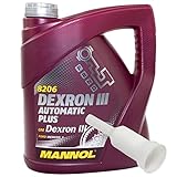 Getriebeöl Getriebe Öl MANNOL Dexron III Automatik Plus 4 Liter mit...