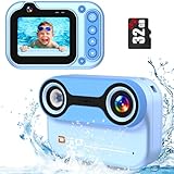 Unterwasserkamera, Digitalkamera Wasserdicht 10ft 1080P Full HD 26MP 10X...