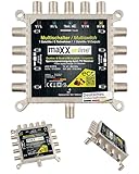 maxx.onLine Multischalter 8 Teilnehmer & 1 Satellit, Quad- & Quattro LNB...