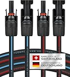Solarkabel 2 x 2m 4mm² mit Solarstecker (1/2/3/5/8/10-30m, 4mm²/6mm²)...