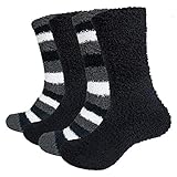 Chalier Cozy 4 Paare Kuschelsocken Herren Flauschige Socken Weiche Bequeme...