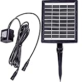 STILISTA Solarpumpe 2,8 W, Förderhöhe bis 100 cm, Fördermenge bis 350...