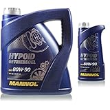 5 Liter Original MANNOL Hypoid Öl Getriebeöl 80W-90 API GL 4/GL LS