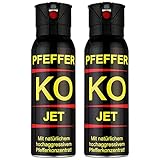 KO Pfefferspray Jet | Fog Verteidigungsspray | Abwehrspray Hundeabwehr |...