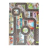 Generisch Autoteppich | Straßenkartenteppich | 84 x 56 cm Kinderteppich,...