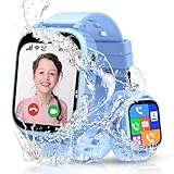 Smartwatch Kinder, 4G Kinder Smartwatch mit GPS und Telefon, Wasserdicht...