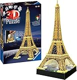 Ravensburger 3D Puzzle 12579 - Der Eiffelturm Night Edition - das...