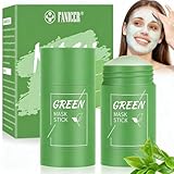 2 Stück Green Mask Stick, Deep Cleansing Grüner Tee Purifying Clay...