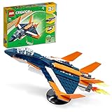 LEGO 31126 Creator 3-in-1 Überschalljet, Flugzeug, Hubschrauber und Boot,...