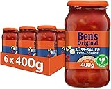 BEN’S ORIGINAL Sauce Süß-Sauer und extra Gemüse, 6 Gläser (6 x 400g)