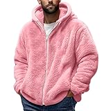 Lovraj Teddy Jacke Herren mit Kapuze – Thermal Teddy Winterjacke – Warm...
