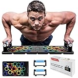 24 in 1 Liegestütze Brett Faltbare Tragbare Pushup Ständer Heim Fitness...