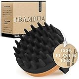 BAMBUA Kopfhaut Massagebürste - (Anti-Schuppen Effekt) Kopfmassage Bürste...
