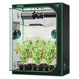 VIVOSUN Growzelt 150x80x200cm Grow Tent aus hochreflektierendes Mylar mit...