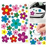 Aufkleber-Set Blumen 35 Aufkleber Sticker Mehrfarbig Bunt Aufkleber Fahrrad...