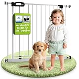 BOMI TÜV GS Siegel Türschutzgitter XXL Merle | Ohne Bohren | 90° Stop |...