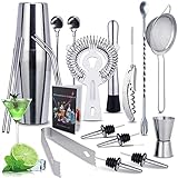 MAISITOO Cocktail Set,Edelstahl Cocktail Shaker Set,20 Teiliges Cocktail...