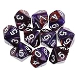 Gcljlmy 10 Stück DND Würfel für Rollenspiele, Polyedrische Würfel...