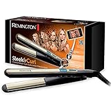 Remington Glätteisen Sleek & Curl (abgerundetes Design -ideal zum Glätten...