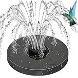 Solar Springbrunnen,〖Innovative 4-in-1 Düse〗Solar Teichpumpe...