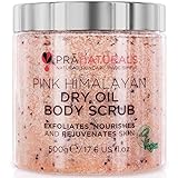 PraNaturals Körperpeeling aus rosafarbenem Himalaysalz 500 g, Von Natur...