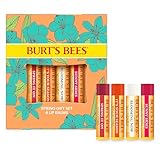 Burt's Bees Lippenbalsam-Geschenkset, 4 Lippenbalsam, Granatapfel,...