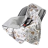 Medi Partners Einschlagdecke Baby Babyschale 100% Baumwolle für Sommer...