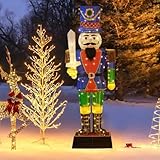 FANTASK 184 cm Weihnachten Nussknacker Figur, groß Weihnachtsfigur mit...
