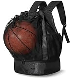 MIER Fußball Rucksack Turnbeutel mit Schuhfach Basketball Sportrucksack...