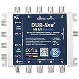 DUR-line MS 5/8 Blue eco Stromspar Multischalter - für 8 SAT Teilnehmer/TV...