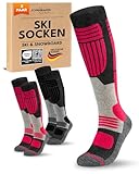 sockenkauf24 Damen Merino Skisocken 39-42 (2 Paar) Thermo Winter...