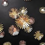 Cheerland 3D-Wandaufkleber mit Gänseblümchen-Motiv, Rotgold, Abziehstab,...