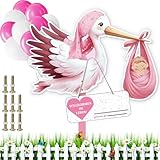 Klapperstorch SET zur Geburt Baby,Baby Geburt Klapperstorch Set,Kazaigou...