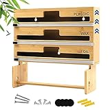 4-in-1-Küchen-Organizer aus Bambus – Kunststofffolie, Folien- und...