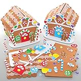 Baker Ross FE937 Lebkuchenhaus Bastelsets - 2er Pack, Weihnachtliches...