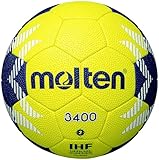 Molten Handball HA3400-YN IHF Top Trainingsball gelb/blau Größe 2