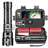 Shadowhawk 500000 Lumen Taschenlampe LED Aufladbar - Bis zu 1000m...