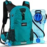 Lunidry Trinkrucksack Fahrradrucksack mit Trinkblase 2L Wasserdicht...