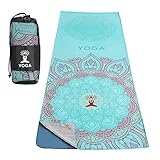 MoKo Yogamatten Handtuch, rutschfest Yoga Handtuch Auflage für Yogamatte...