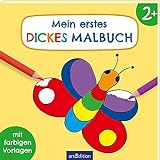 Mein erstes dickes Malbuch ab 2: Mit farbigen Vorlagen | Erstes Ausmalen...