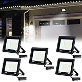 UISEBRT LED Strahler Außen 5x100W Superhell LED Fluter Flutlicht 7000LM -...