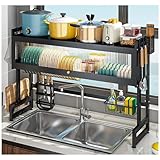 Aufbewahrungsregal für die Spüle – Küchenorganizer aus Stahl mit...