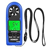 AIOMEST Windmesser, 816B Digitales Anemometer Handheld Windmessgerät mit...