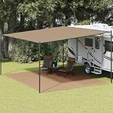 HOMEELIKE Zeltteppich 400x500 cm Taupe