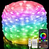 15M Lichterkette,[RGBIC] 150LEDs Wasserdicht Lichtschlauch Led Strip USB...