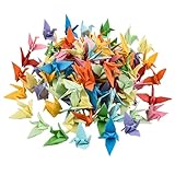 WANDIC 100 Stück Origami-Papier-Kraniche, gefaltet, handgefertigt, für...