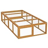 Wiltec XXL Freilaufgehege Holz 1800 x 900 x 480 mm, Kasten Stall mit...