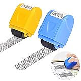 Identität Diebstahl Prävention Rollstempel, 2 Stück Datenschutz Breiter...