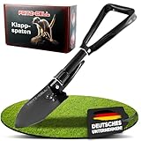 Klappspaten Fritz-Cell Bundeswehr Feldspaten Stil CC1 Mini mit Hacke und...
