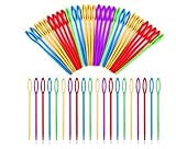 YSTrillion 100 PCS Plastic Sewing Needles, Kunststoff Nähnadeln,100 Stück...